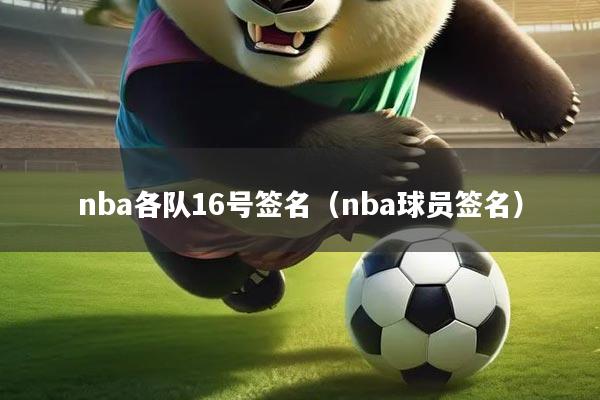 nba各队16号签名(nba球员签名)